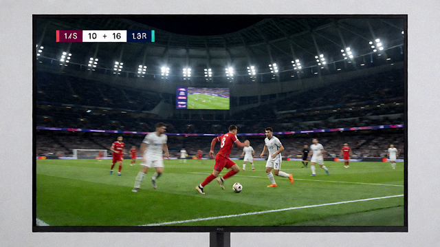 赛事直播画面展示比赛进行中的实时赛况与比分信息